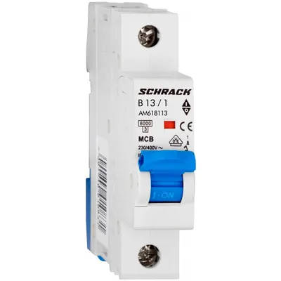 Siguranta automata AMPARO 1P 13A, curba B, 6kA Schrack AM618113