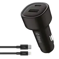 Încărcător auto ttec - SmartCharger Duo PD, USB-C/USB-A, 48W, negru
