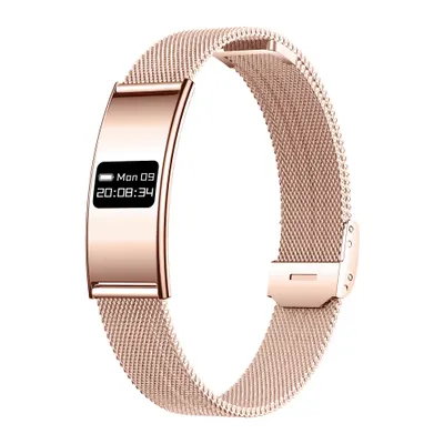 Brățară inteligentă Forever SB-B8 Elegance OLED Bluetooth 5.3 IPX8 Auriu roz