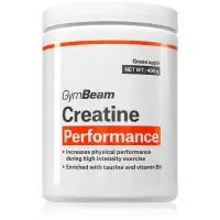 GymBeam Creatine Performance pulbere pentru susținerea performanțelor sportive aroma Green Apple 400 g
