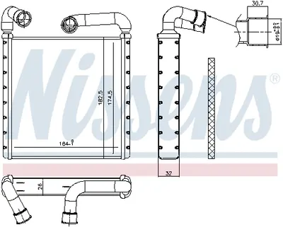 Schimbator Caldura Incalzire Habitaclu Potrivit Man Tge; Audi Q3, Tt; Seat Ateca; Skoda Karoq, Kodiaq, Octavia Iii, Superb Iii; Vw Arteon, Crafter, Golf Alltrack Vii, Golf Sportsvan Vii, Golf Vii, Pas