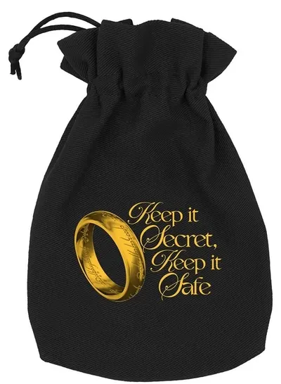 Geantă de zaruri Q-Workshop - The Lord of the Rings: One Ring, Keep It Secret Edition Dice Pouch