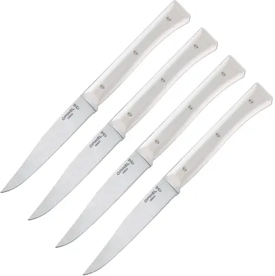 Set de cuțite Opinel Facette - Alb, 4 buc