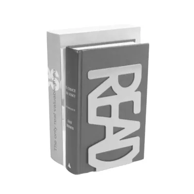 Suport Lateral pentru Carti Model Read, Finisaj Alb