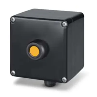 Doza aparentan122x120x90mm IP66 PUSH BUTTON 1NO+1NC YELLOW THERMOSETTING