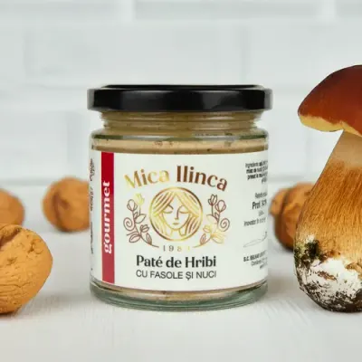 Pate de Hribi cu Fasole și Nuci, 200g | Mica Ilinca