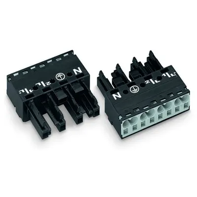 Socket; 4-pole; Cod. A; 4,00 mm²; white