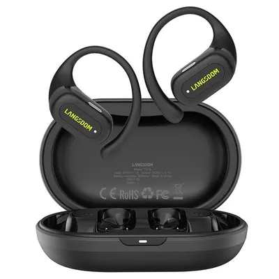 Căști Bluetooth Langsdom TS19 cu anulare a zgomotului (negru)