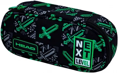 Penar școlar oval Astra Head - Nivelul următor, 1 fermoar