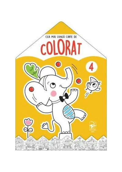 Elefantul. Cea mai lungă carte de colorat - Paperback brosat - ***