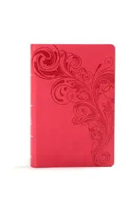 KJV Large Print Personal Size Reference Bible, Pink Leathertouch