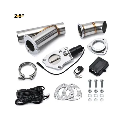 Kit cut off valve V evacuare auto cu telecomanda si colier V-band 63 mm inox Cod: TYV001/63