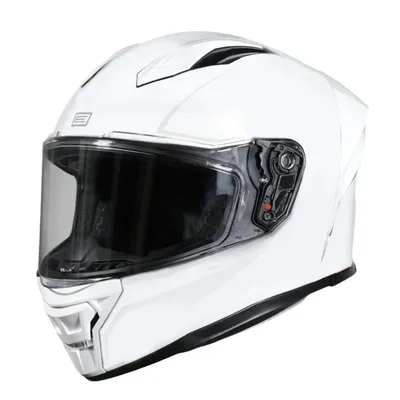 Casca moto integrala, Origine Pista Solid, culoare alb lucios, marime L