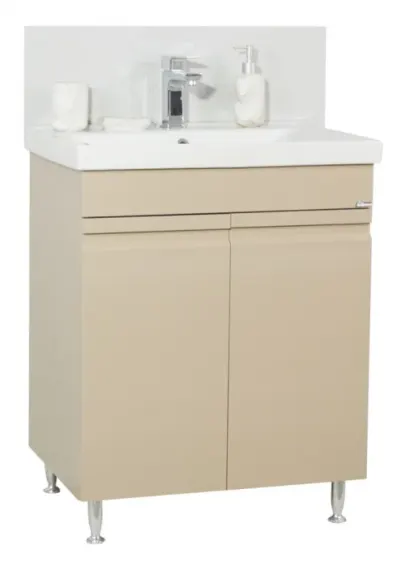 Set Baza front MDF si Lavoar seria 786, 65 cm, cappuccino