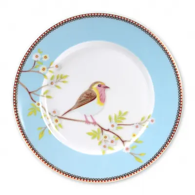 Farfurie din porțelan, Pip Studio, Blue, 21cm, colecția Early Bird