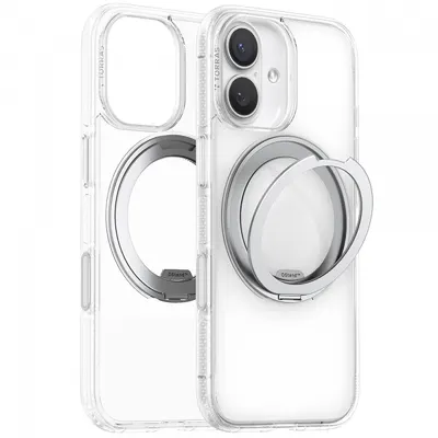 Husa MagSafe pentru Apple iPhone 17, Torras, Ostand R Fitness, Transparenta