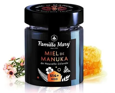Miere de albine Manuka, 514+ MGO, 170 g, Famille Mary