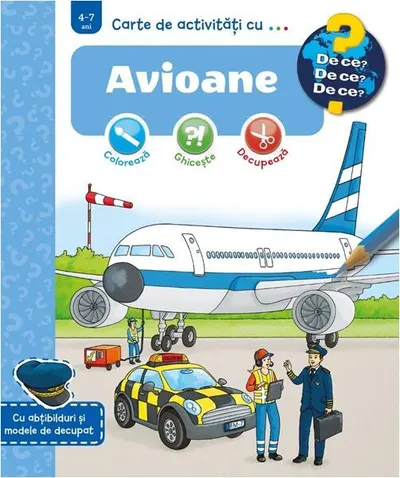 Carte de activități cu... Avioane - Paperback - Sebastian Coenen