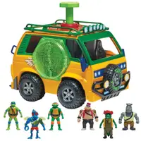 Set de Joaca Rulota Testoaselor Ninja cu 6 figurine Tales of the TMNT Mutation Station