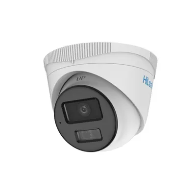 Camera supraveghere IP Dome Hivision HiLook Smart Hybrid Light ColorVU IPC-T269HA-LU, 6 MP, 2.8 mm, IR/Lumina alba 30 m, microfon, PoE