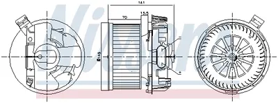Ventilator Habitaclu Potrivit Dacia Duster, Duster Suv, Logan, Logan Express, Logan Mcv, Sandero; Renault Duster, Logan I, Twingo Ii, Wind 1.2-1.6lpg 09.04