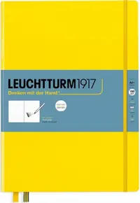 Agenda Leuchtturm1917 Master - A4+, galben, pagini albe
