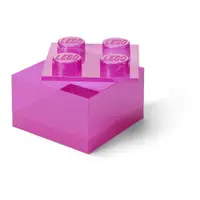 Cutie de depozitare pentru copii roz din plastic 25x25x18 cm – LEGO®