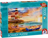 Puzzle Schmidt din 1000 de piese - Apus de soare în golful farului