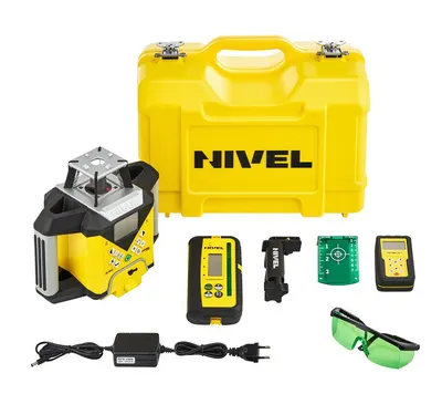 Pachet Nivela Laser Rotativa - cu afisarea digitala a diferentelor - NL740G Digital cu trepied si stadie - Nivel System