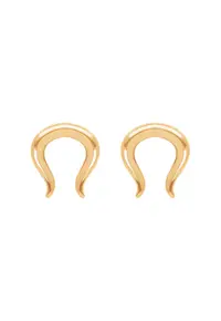 Cercei cu zodia taur placati cu aur 18k