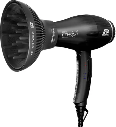 Parlux Set - Uscător de păr Ethos, negru + Difuzor Magic Sense