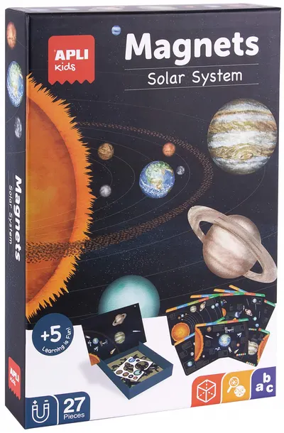 Joc magnetic pentru copii Apli - Sistemul solar