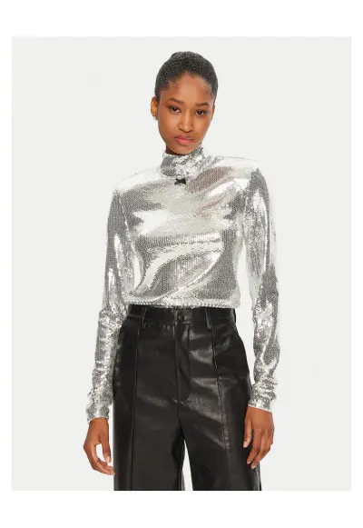 Bluza dama argintiu