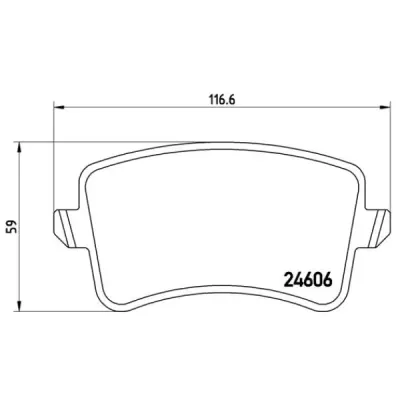 Set placute frana, frana disc BREMBO P 85 099X