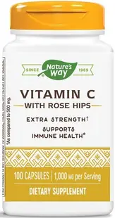 Vitamin C with Rose Hips, 100 capsule, Nature's Way
