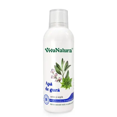 GennaDent Apa de gura naturala cu salvie si argila 500 ml - Leonard Radutz formula