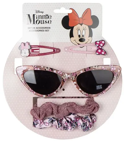 Set pentru copii Cerda - Accesorii pentru păr și ochelari de soare, Minnie