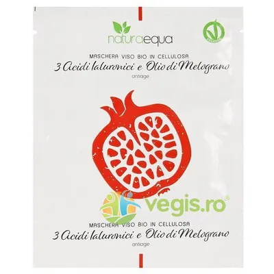 Masca Faciala Bio cu 3 Acizi Hialuronici si Ulei de Rodie 12ml