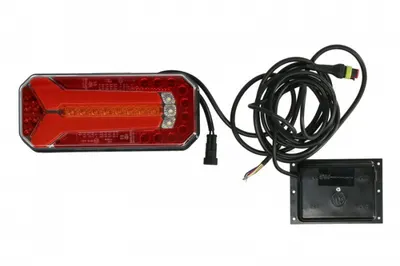 Stop spate stanga dreapta W150DD (LED, 12V, cu intermitent, cu far de ceata, lumina de marsarier, cu stop, lumina de parcare, reflector, indicator dinamic, lungime cablu: 0,2m, cu un rezistor de sarci