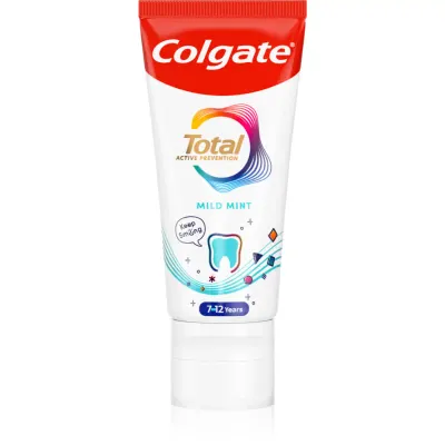 Colgate Total Junior Active Prevention Mild Mint Pasta de dinți pentru curățarea dinților și a cavității orale pentru copii 50 ml
