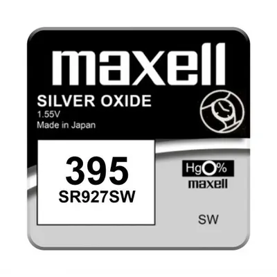 Baterii ceas oxid argint 395 399 SR927W, 1 Buc. Maxell