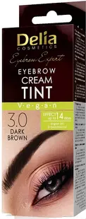 Delia Vopsea cremă pentru sprâncene cu argan, 3.0 maro închis, 15 ml