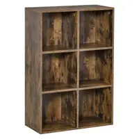 HomCom biblioteca de perete, stil industrial, 65,5x30x97,5 cm | AOSOM RO