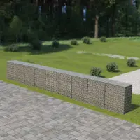 Gossi gabion perete cu capace, 900 x 50 x 100 cm, otel galvanizat