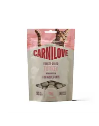 CARNILOVE Freeze-Dried Snack Turkey gustare pentru pisici, liofilizată 40 g