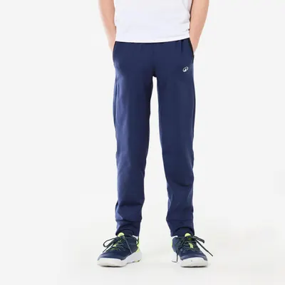 Pantalon de trening S500 Respirant și călduros Educație fizică Albastru Copii