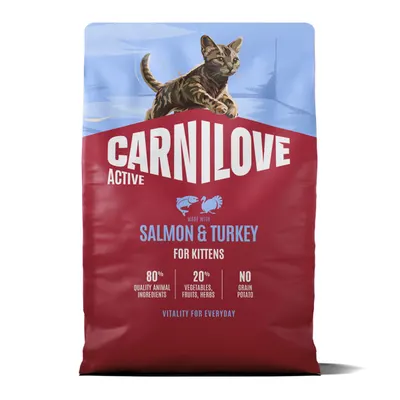 Carnilove Active Cat Dry Salmon & Turkey Kittens All Breeds 2 kg