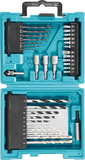 Set de capete și burghie Makita - D-36980, 34 piese