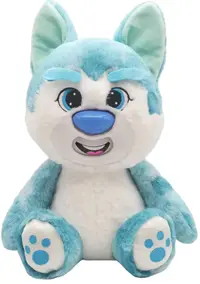 Jucărie de pluș Plushkins - Un animal cu o față în schimbare, Wolfie