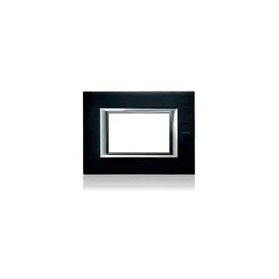 Placa Ornament 6 Module Brushed Antracit Bticino Axolute